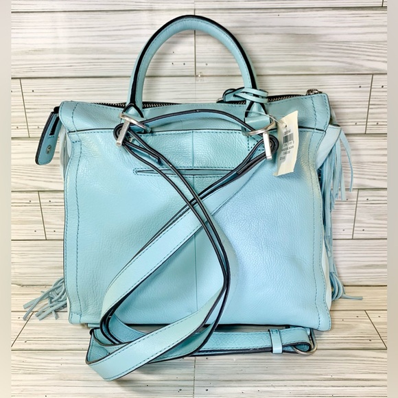 Sold🚨Fossil Turquoise Ice Parker Laptop Back pack w/ top Handle & Fringe design - Picture 2 of 13